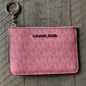 Pink MK card holder